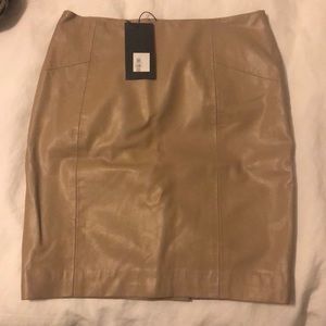Blaque Label leather skirt